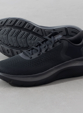 安德玛UA男鞋Charged Rogue 5黑色跑步鞋春季新款缓震休闲运动鞋