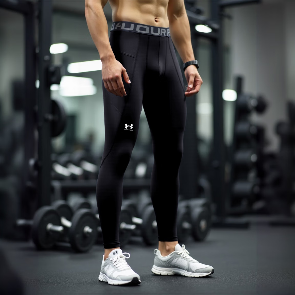 安德玛官方男裤秋季跑步运动裤透气健身训练裤子弹力紧身长裤