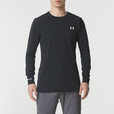 安德玛长袖t恤男 25冬季UA Packaged Base 3.0 圆领运动套头衫