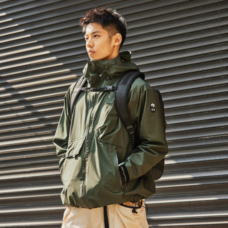 安德玛男子梭织连帽夹克