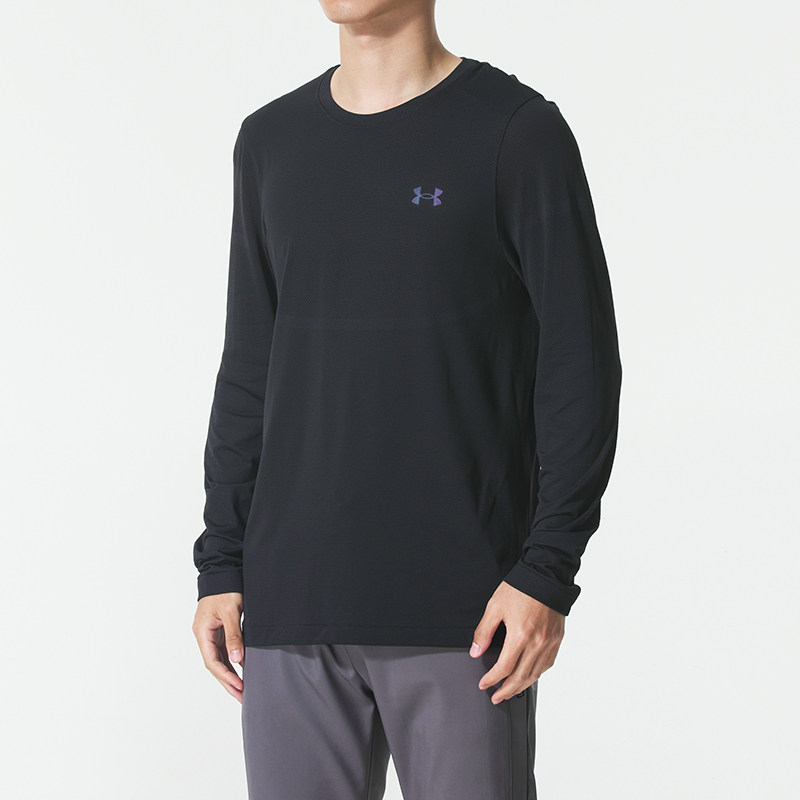 安德玛官方长袖T恤男正品春季运动跑步健身打底衫黑色套头衫,运动服/休闲服装,运动T恤,淘宝优惠券,粉丝福利购,淘宝优惠卷