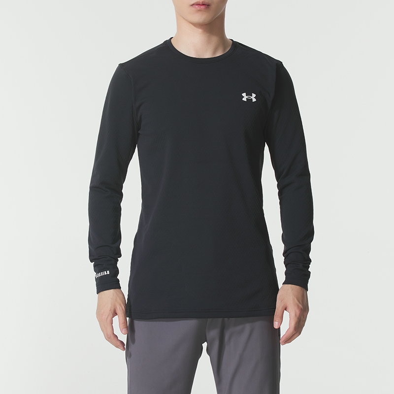 安德玛UA男装上衣 Packaged Base 3.0 Crew健身训练舒适透气户