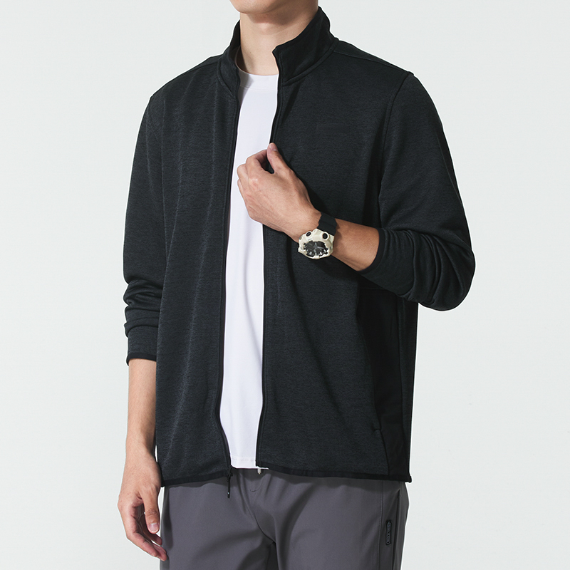 安德玛男装 运动服跑步健身训练复古潮流时尚舒适透气休闲立领