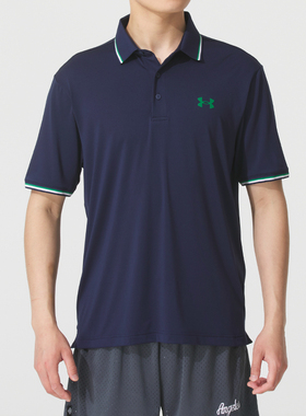 安德玛正品男子高尔夫POLO衫网球速干T恤训练休闲短袖60018