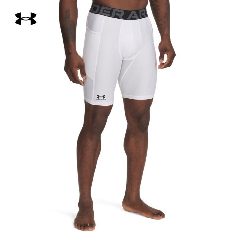 安德玛官方短裤男正品秋季高弹力压缩裤健身训练运动紧身短裤