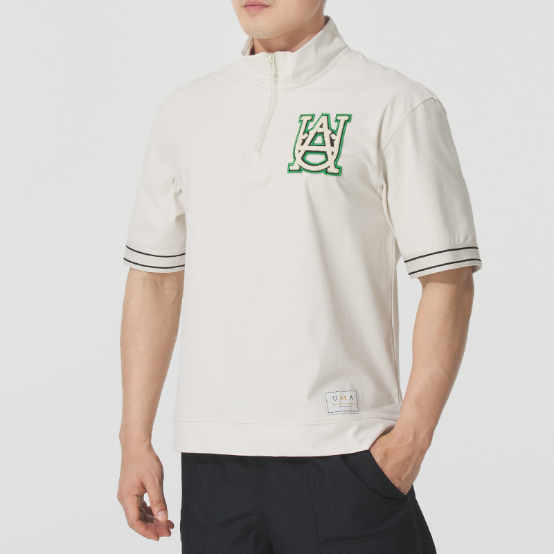 安德玛UA男装 2025夏季新款运动服短袖跑步健身训练舒适透气时