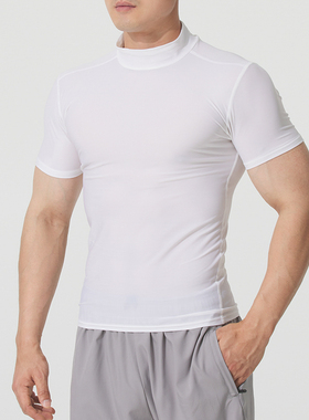 UNDER ARMOURt恤男 26冬季紧身服运动服户外健身跑步运动上衣短