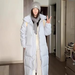 中戏棉服情侣宽松过膝加厚棉衣外套 2025新款 长款 羽绒棉服女冬季
