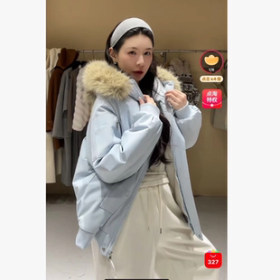 11.28+【雪儿上新.跑单限购】 加绒耳朵毛领派克服A8110#NO退NO换