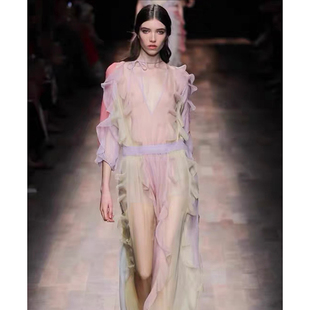 莫奈花园超仙连衣裙设计感绝美荷叶边长裙 美学 Boamarket 意式