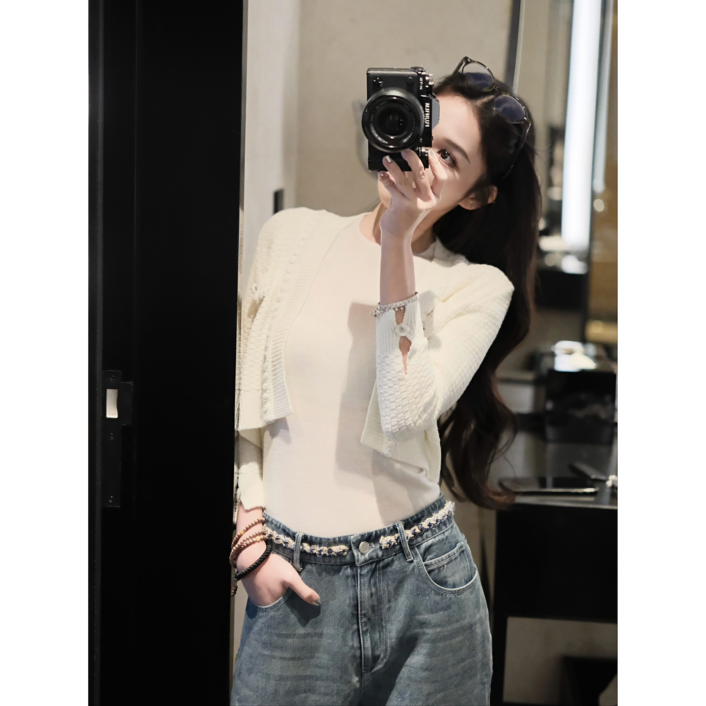 Boamarket 短款针织开衫女秋冬2025新款休闲时尚百搭短款休闲上衣