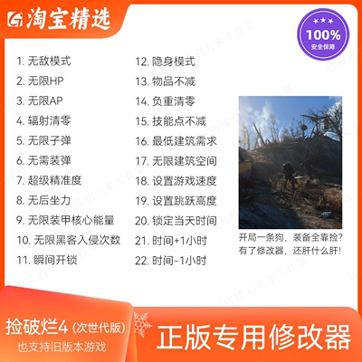 捡破烂4/废土4/捡垃圾4/老冰棍4修改器正版steam游戏辅助/无游戏