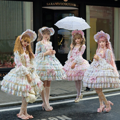【烛台华章】韩菇凉~原创设计Lolita洋装甜美长袖op连衣裙女秋季