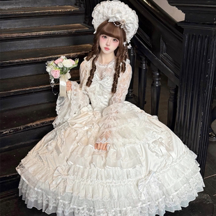 原创设计Lolita洋装 韩菇凉 甜美花嫁jsk吊带连衣裙 帷幕诗篇