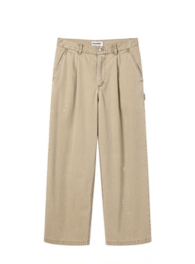 mocuishle（MCSL）「麦浪」工装水洗长裤 Wide Chino Pants