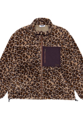 mocuishle（MCSL）豹纹摇粒绒抓绒夹克 LEOPARD FLEECE JACKET