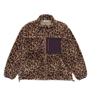 mocuishle（MCSL）豹纹摇粒绒抓绒夹克 LEOPARD FLEECE JACKET
