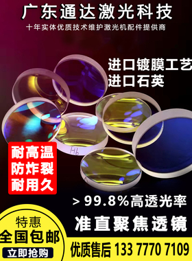激光手持焊专用保护镜片准直聚焦透镜进口石英光纤超耐用D18/20T2