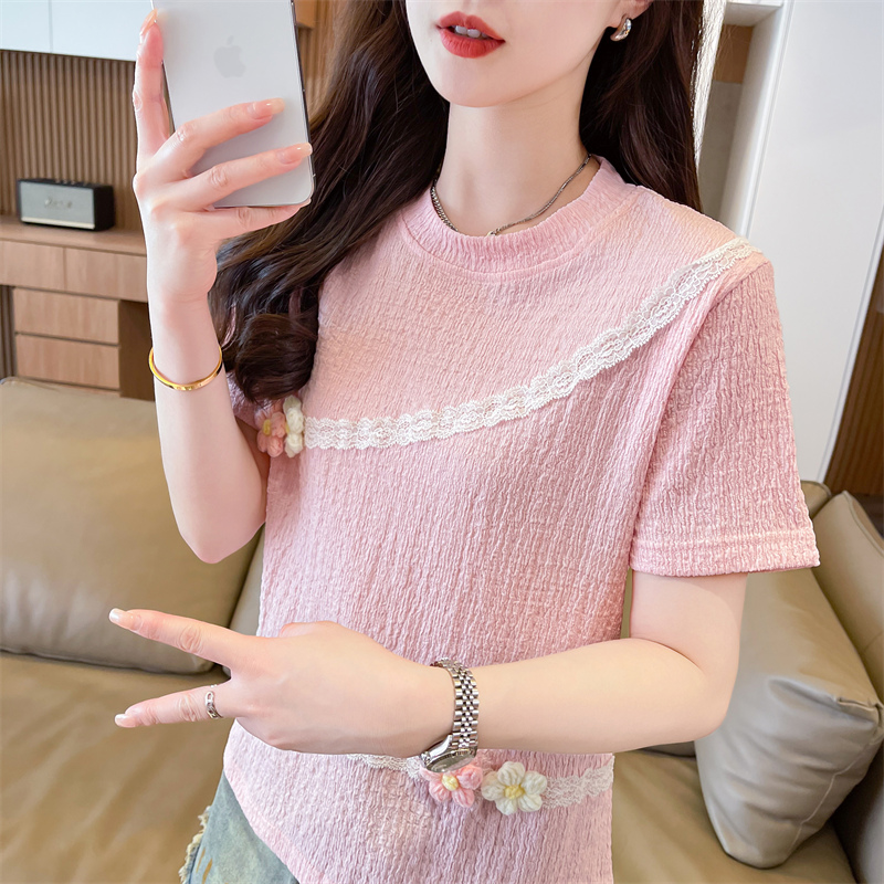 设计感小众独特别致短袖t恤女夏