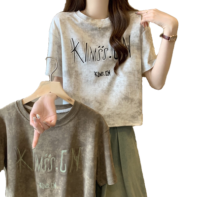 小个子设计感小众百搭短袖t恤女