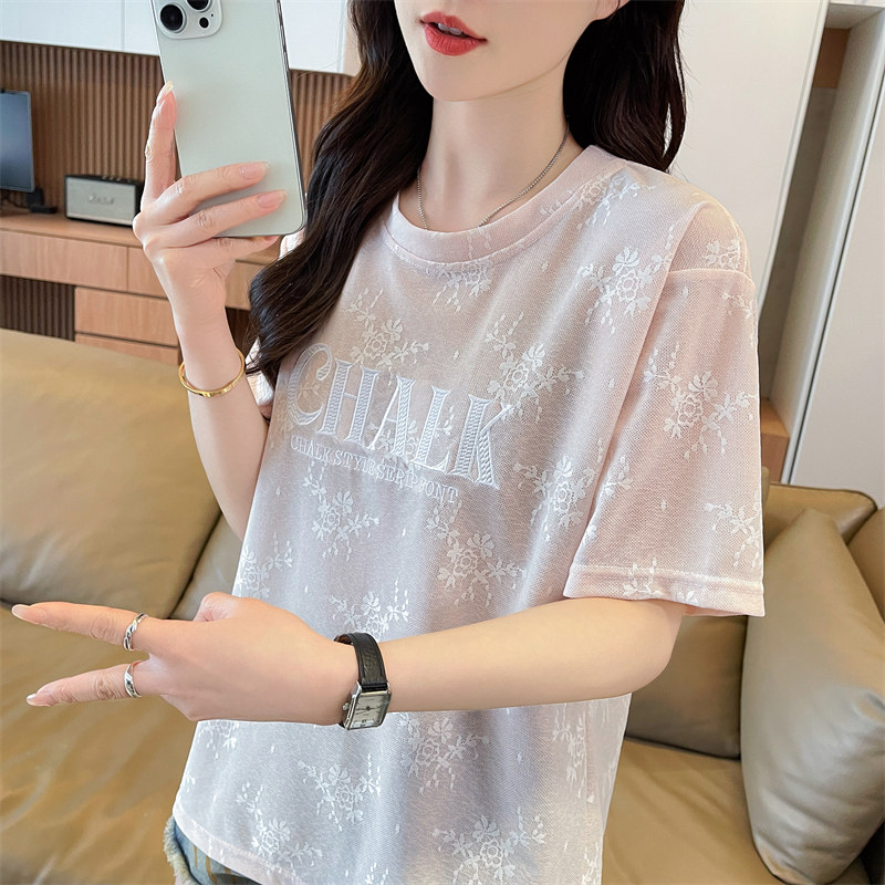 夏季2026新款薄款速干短袖t恤女图片