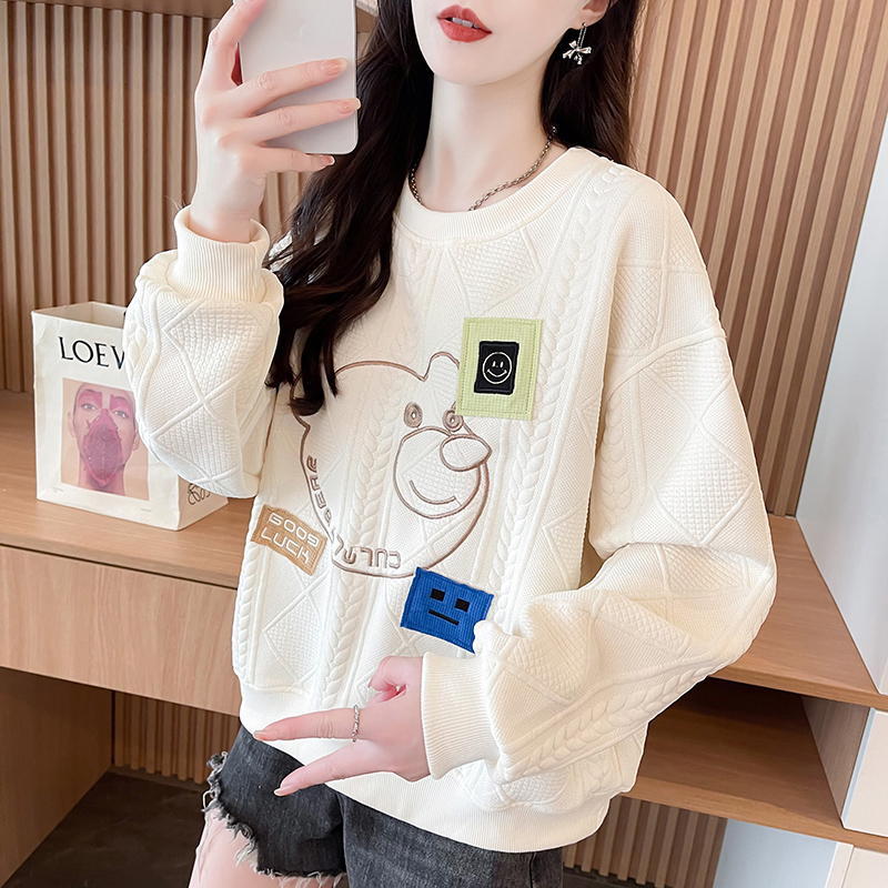 春秋季2024新款百搭卫衣女春秋季