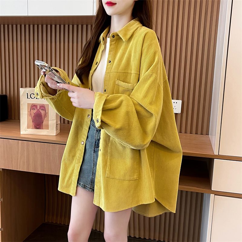 设计感小众慵懒风休闲衬衫外套女图片