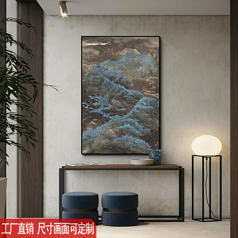 宋代美学挂画新中式玄关装饰画