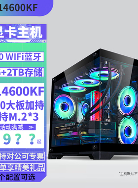 i5 14600KF/13600KF/32G内存2TB固态Z790大板DIY主机电竞游戏视屏剪辑设计AI黑神话悟空台式电脑主机