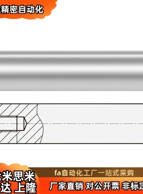 怡SCD01/2/6/7/21/22/51-D10-L100-M4合达导向轴 一端内螺纹型 g6