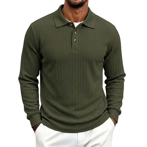 Men's collar plus size casual T-shirt 男式翻领大码休闲T恤