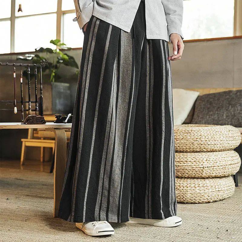 Loose striped breathable casual pants 男士宽松条纹透气休闲裤