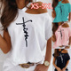 Top Shirt Sleeve Short Street Ladies White Fashion Casual