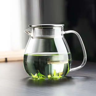鑫凤祥高硼硅耐热泡茶壶凉水壶大容量过滤花茶壶透明带盖煮茶壶