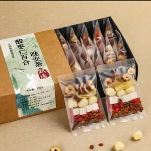 酸枣仁百合茯苓茶莲子大麦红枣正品养生茶包泡水喝晚安茶安睡茶神