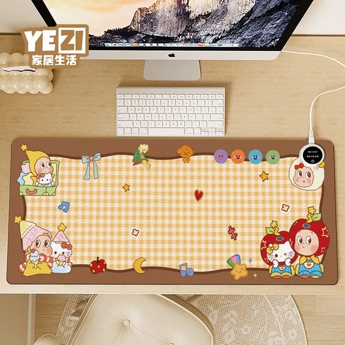 星星人蜡笔小新联动加热鼠标垫