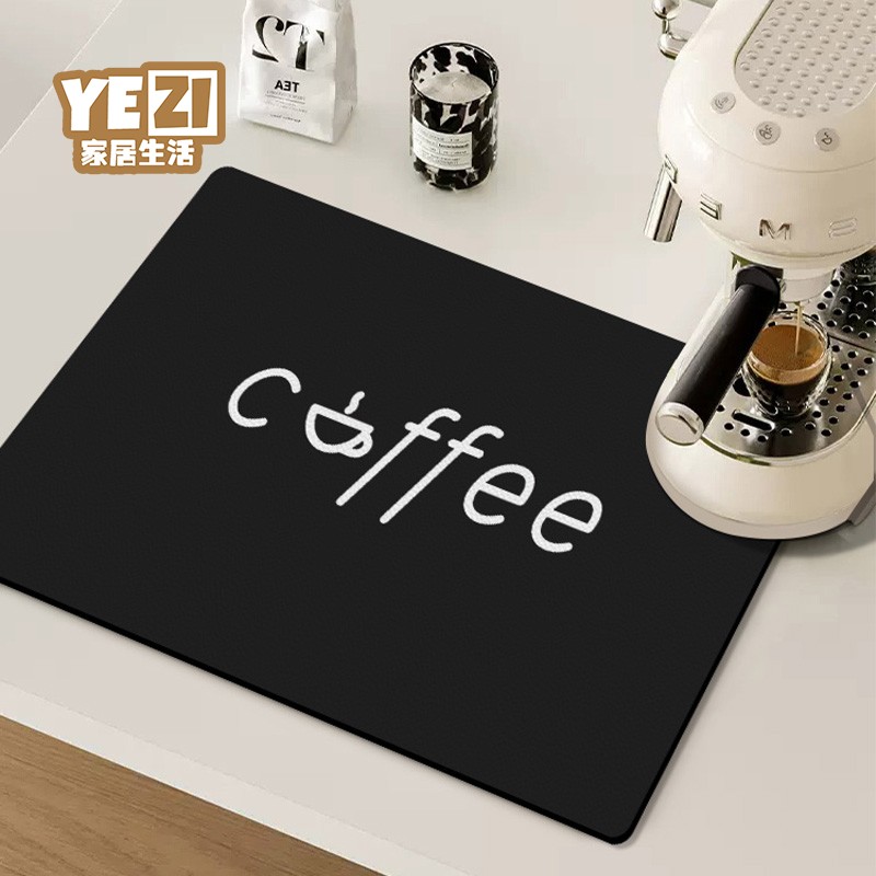 厨房台面咖啡机皮革吸水沥水垫