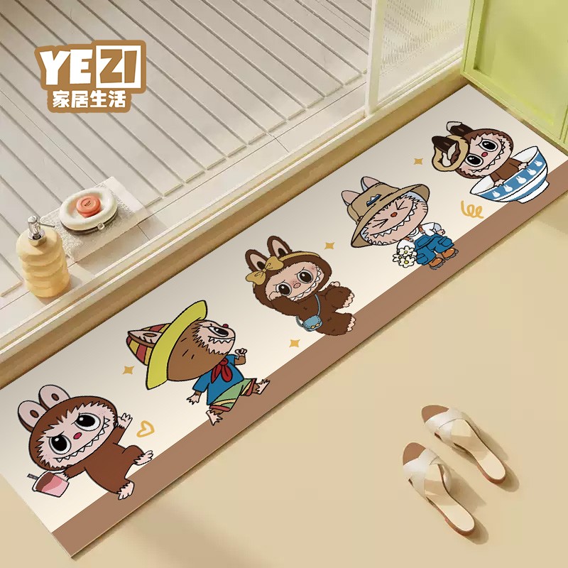 卡通拉布布门槛石长条吸水脚垫