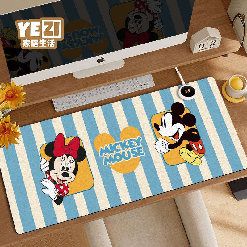 卡通米奇暖桌垫超大加热鼠标垫
