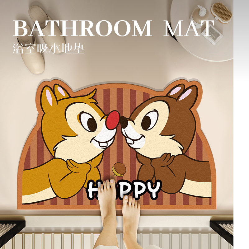 奇奇蒂蒂硅藻泥浴室地垫吸水速干脚垫防滑门垫卫生间地毯卡通家用,居家布艺,家用脚垫,淘宝优惠券,粉丝福利购,淘宝优惠卷