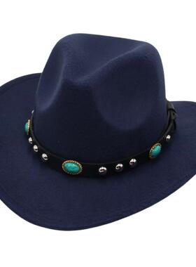 儿童仿绿松石藏族礼帽男女头饰遮阳帽复古防晒帽蒙古帽民族风