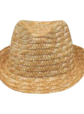 手工礼帽麦秆草帽工地钓鱼户外大沿男田园遮阳防晒女大檐太阳帽