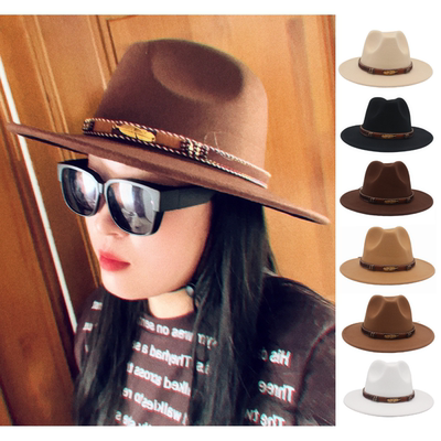 欧美外贸民族风男女宽檐礼帽藏族