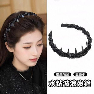 头饰 洋气发卡2025新款 巴黎王妃高级感发箍高颅顶女款 带齿头箍时尚