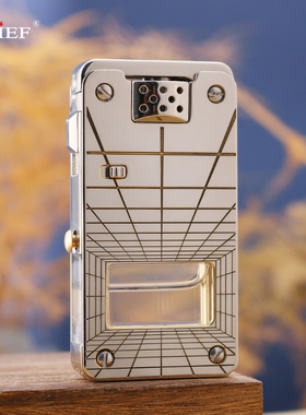 Chief首领二代龙舌透明油仓煤油打火机安全锁扣一键弹射可视煤油