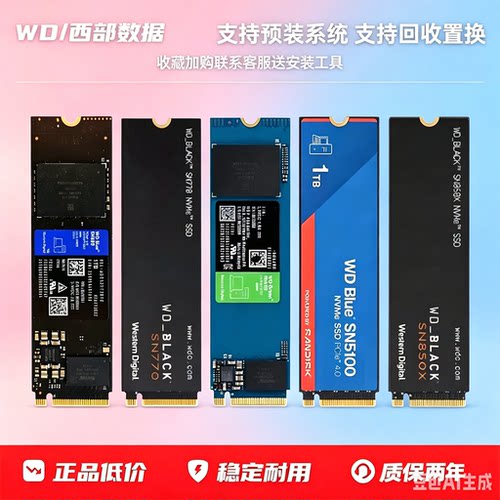 西数二手NVME固态硬盘1TB