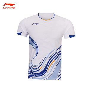 李宁羽毛球服2026新款中青队大赛服速干T恤比赛训练运动服