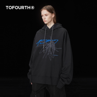 宽松特种绣花男女同款 新款 外套休闲上衣 商场同款 TOFOURTH卫衣