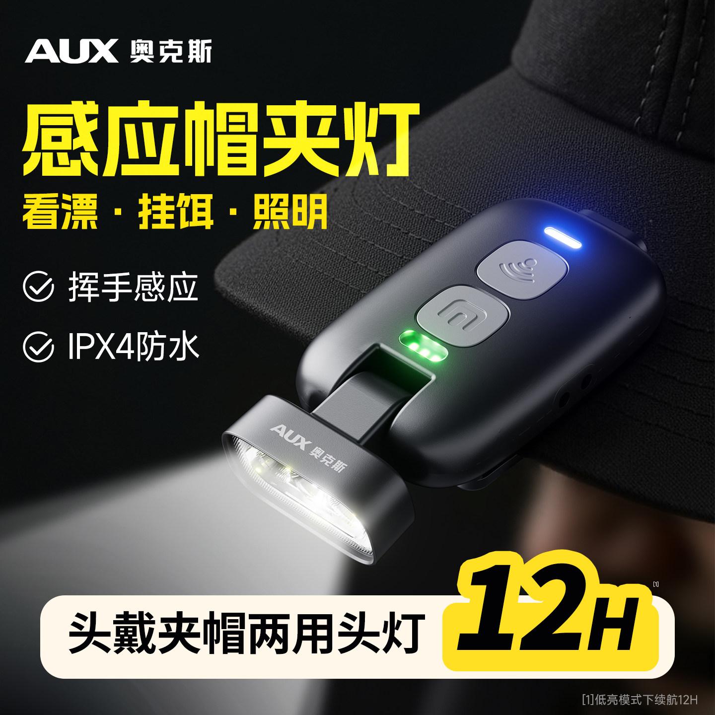 【帽夹感应头灯】钓鱼专用图片