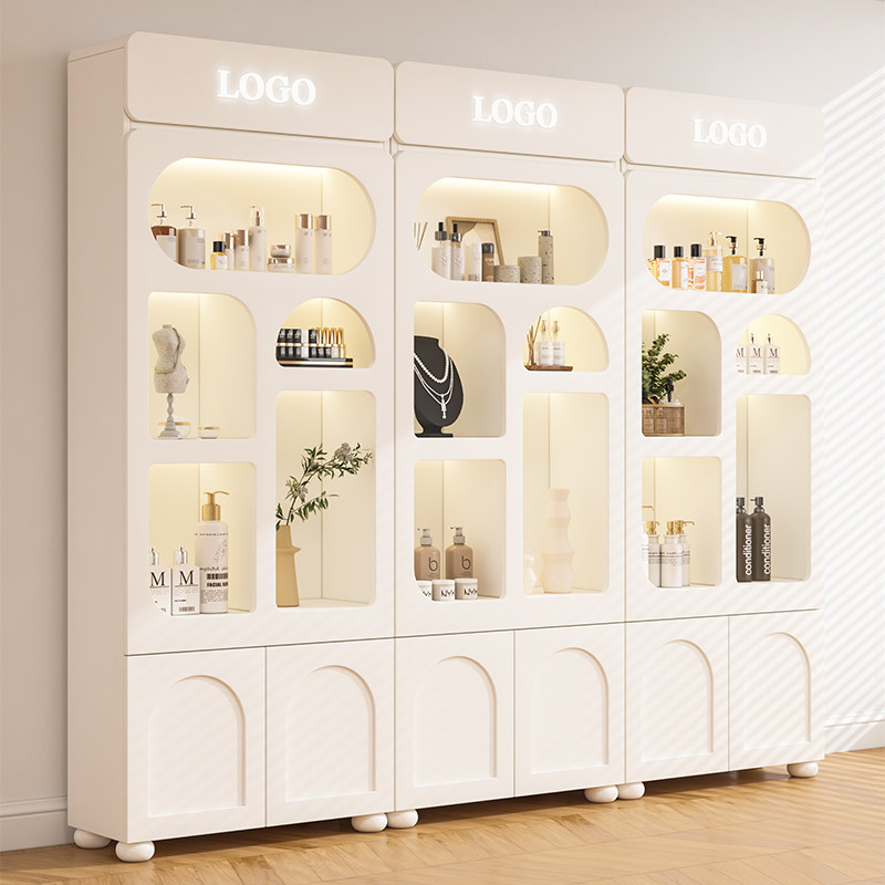 产品护肤化妆品展示柜美